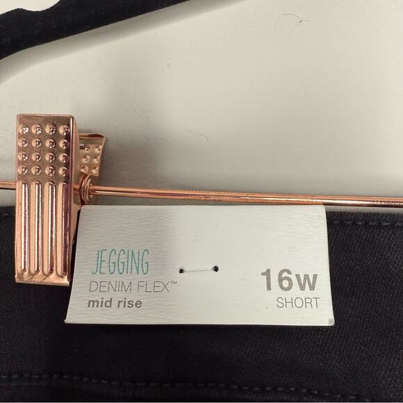 NWT Maurice’s jegging denim flex plus size black skinny jeans size 16W Short - Picture 5 of 5